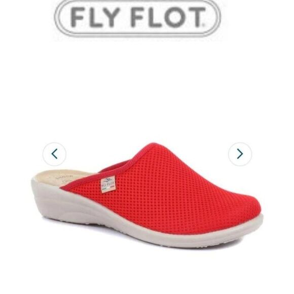 Ladies Red  FlyFlot Wide Fit Clogs size 39 US 8 - Picture 1 of 16